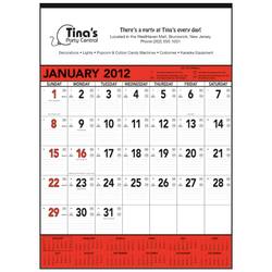 6102 - Contractors Calendar - Red & Black